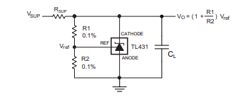 TL431-shunt regulator schematic