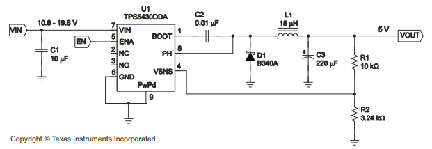 51f1ab189c4c004ac11e7d4e83170fc7.png typical Application Circuit, 12 V Input to 5.0 V Output