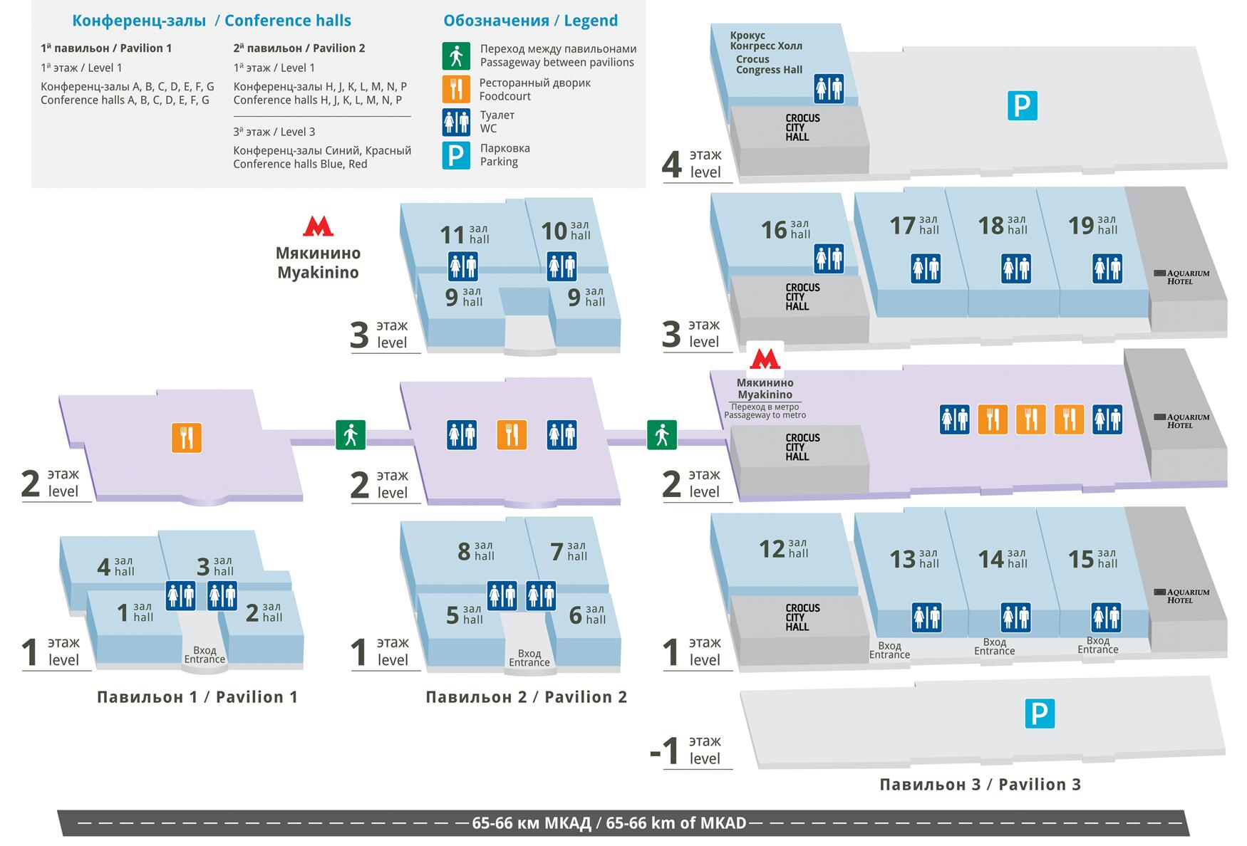 Crocus Expo IEC map