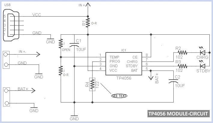 80d1e9c36a6e6532b783154cc237b303.png TP4056 Circuit schematic