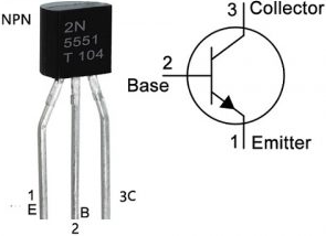 2N5551 pinout